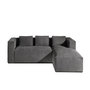 Voir la diapositive 1 : LISA DESIGN Stella - canapé d'angle - en velours côtelé - 4 places -style contemporain - droit