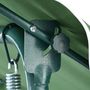 Voir la diapositive 6 : OUTSUNNY Balancelle de jardin 3 places coussins assise dossier vert blanc rayé