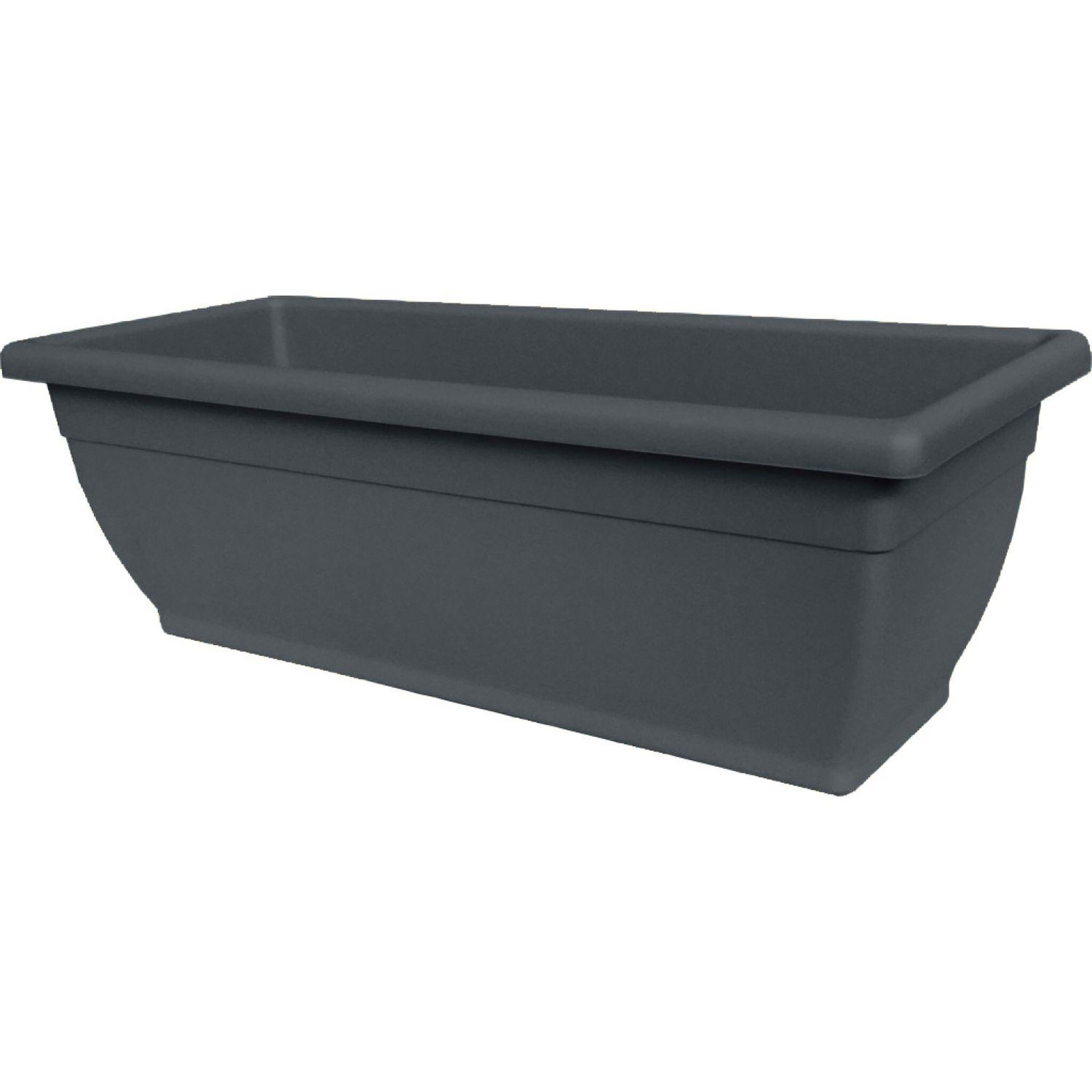 GARDENSTAR Jardinière en plastique - L50cm - Smoke