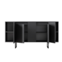 Voir la diapositive 3 : CONCEPT USINE Buffet design noir 4 portes BORAS