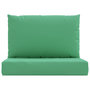 Voir la diapositive 4 : VIDAXL Coussins de palette lot de 2 vert tissu oxford