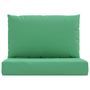 Voir la diapositive 4 : VIDAXL Coussins de palette lot de 2 vert tissu oxford