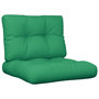 Voir la diapositive 2 : VIDAXL Coussins de palette lot de 2 vert tissu