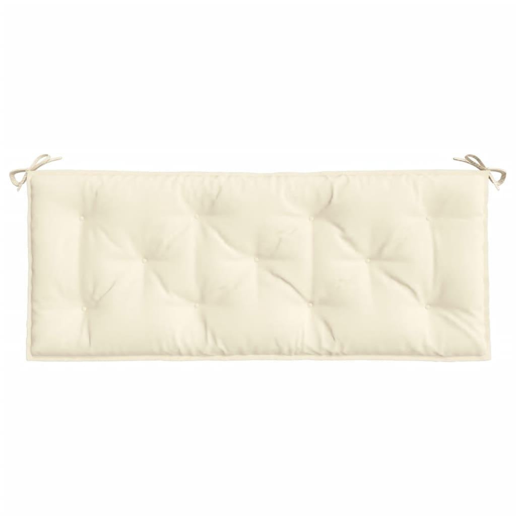 Voir la diapositive 5 : VIDAXL Coussins de banc de jardin lot de 2 blanc creme tissu Oxford