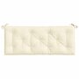 Voir la diapositive 5 : VIDAXL Coussins de banc de jardin lot de 2 blanc creme tissu Oxford