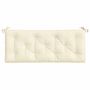 Voir la diapositive 5 : VIDAXL Coussins de banc de jardin lot de 2 blanc creme tissu Oxford