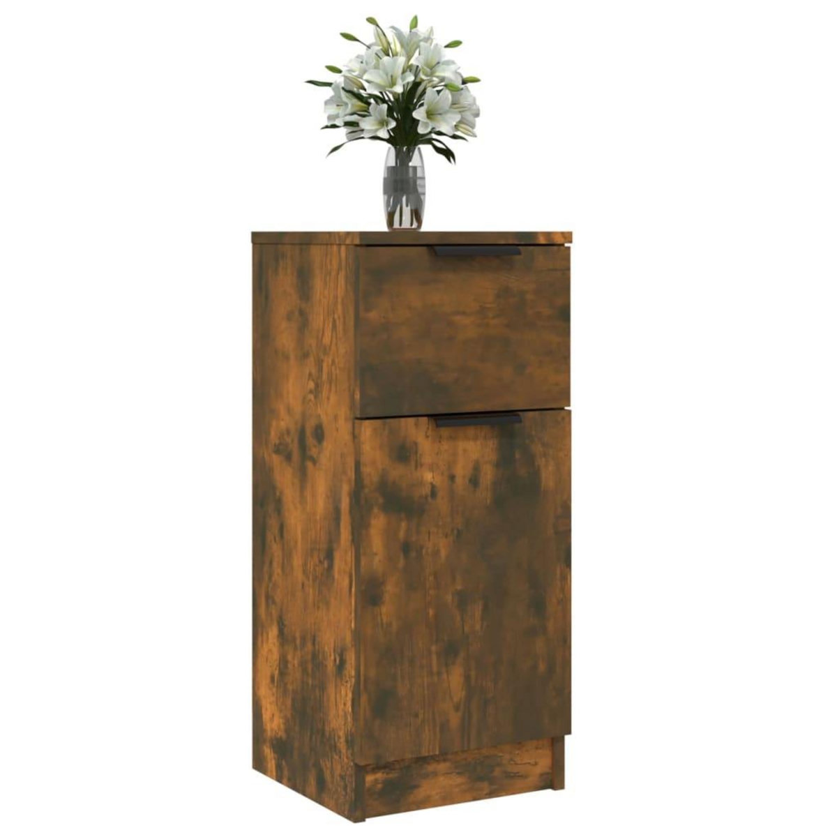 VIDAXL Buffet Chene fume 30x30x70 cm Bois d'ingenierie