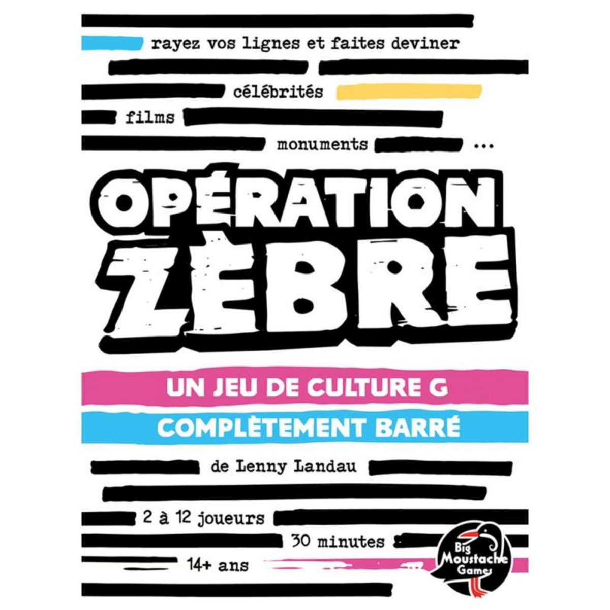 BIG MOUSTACHE Jeu d'ambiance Big Moustache Opération Zèbre