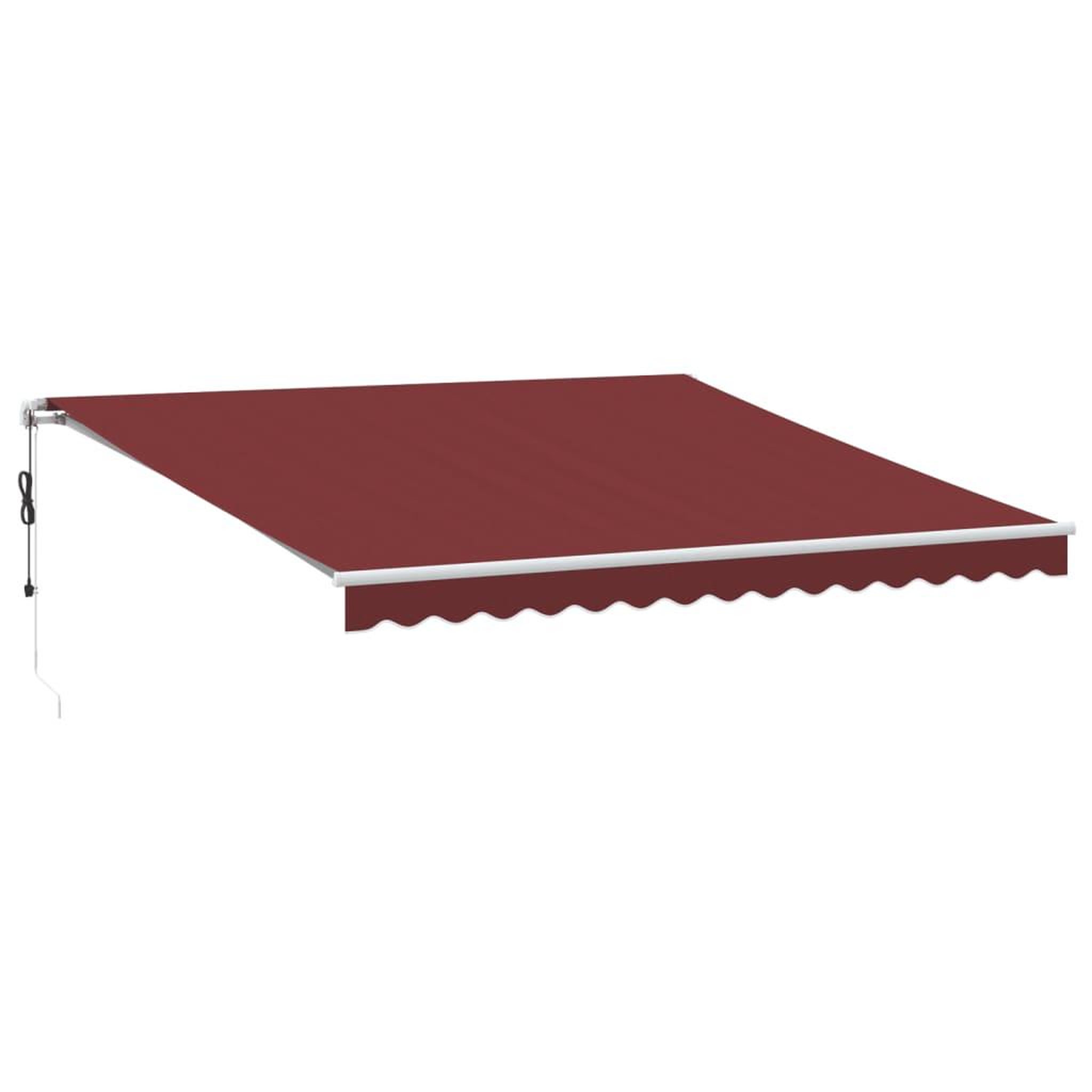 Voir la diapositive 2 : VIDAXL Auvent retractable automatique avec LED bordeaux 400x300 cm