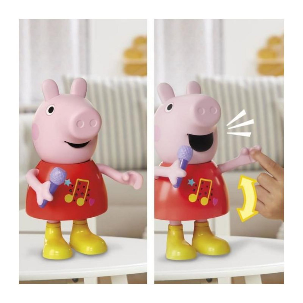 HASBRO Peppa Pig parle et chante, jouet musical avec plus de 50 sons, phrases et chansons, jouets préscolaires pour filles et garçon