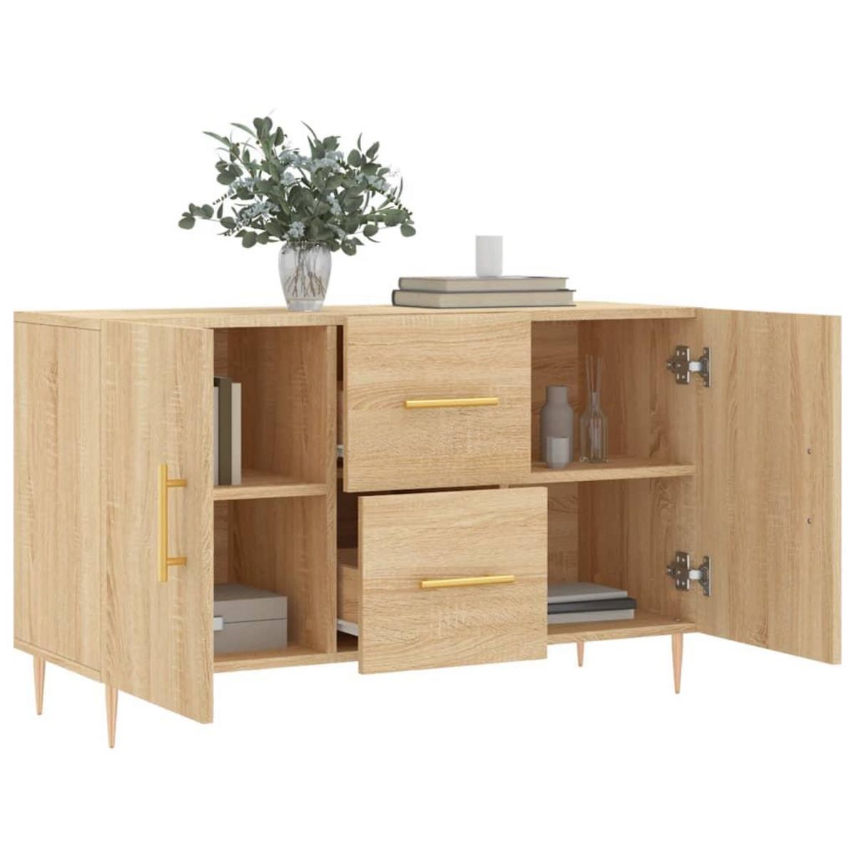 VIDAXL Buffet chene sonoma 100x36x60 cm bois d'ingenierie