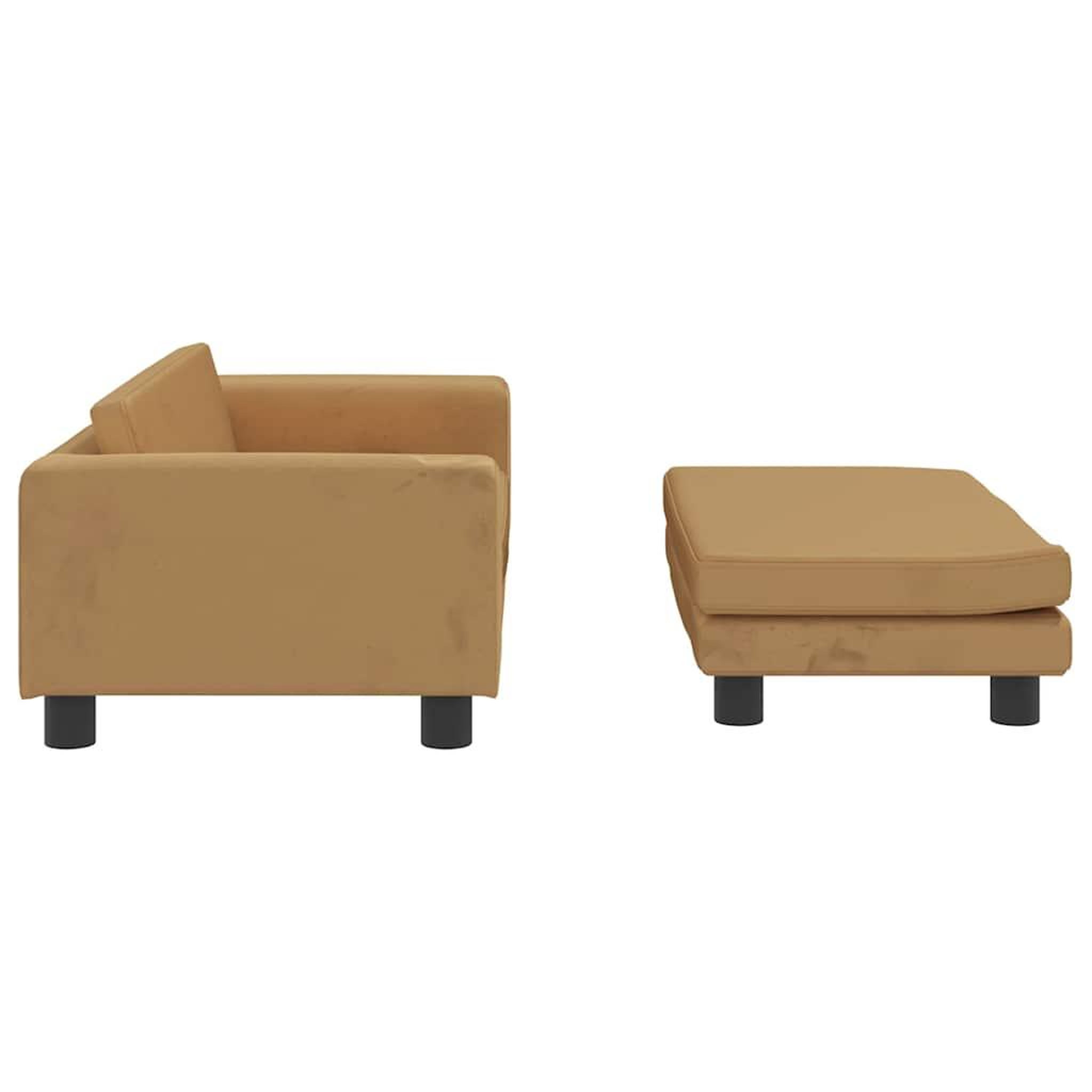 Voir la diapositive 4 : VIDAXL Lit pour chien avec extension marron 100x50x30 cm velours