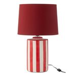 Paris Prix Lampe à Poser en Porcelaine  Listra  63cm Rouge