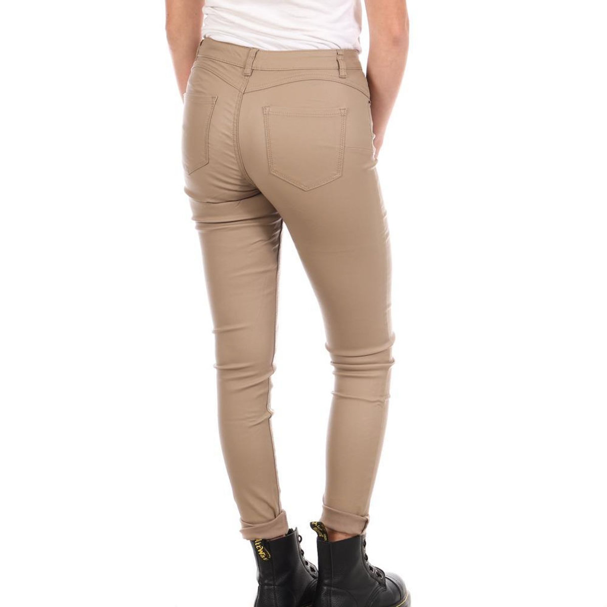 MONDAY PREMIUM Pantalon Skinny enduit Beige Monday Premiums