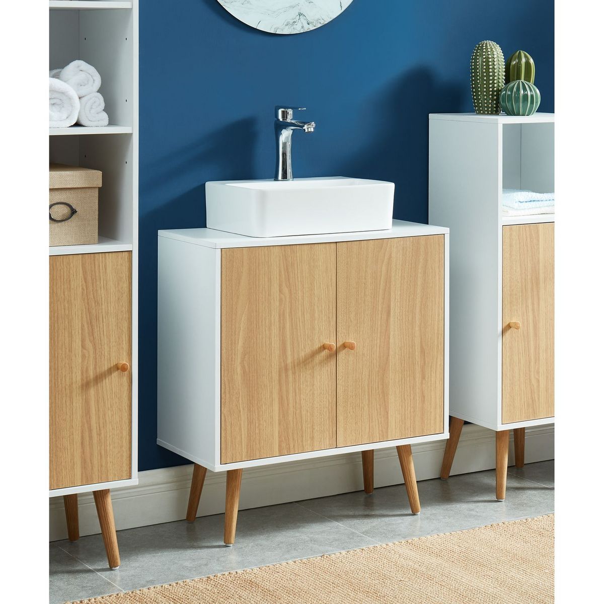 Meuble de salle de bain sous vasque L60cm ALEX