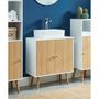 Voir la diapositive 3 : Meuble de salle de bain sous vasque L60cm ALEX