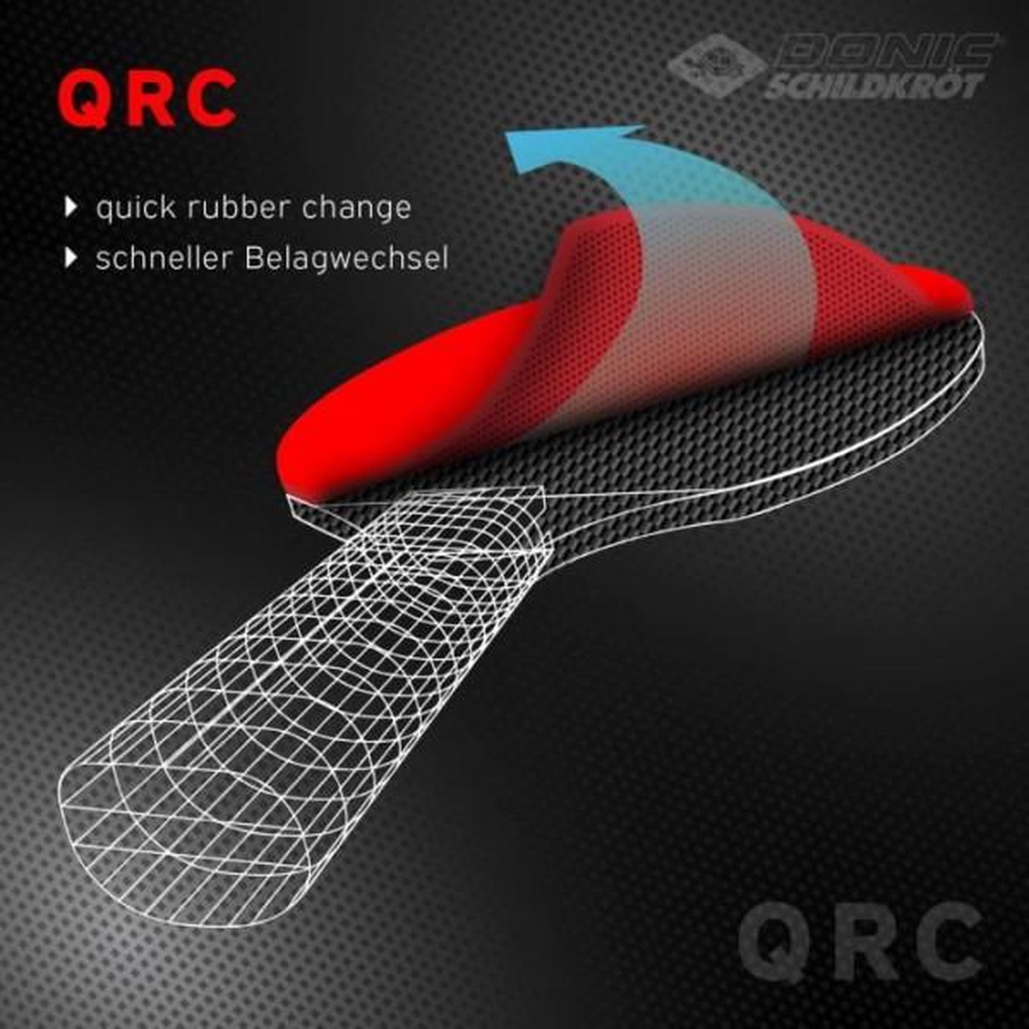 Voir la diapositive 4 : SCHILDKROT Raquette de tennis de table - schildkröt - 758221 - 100% carbone - revetement liga qrc - taille unique