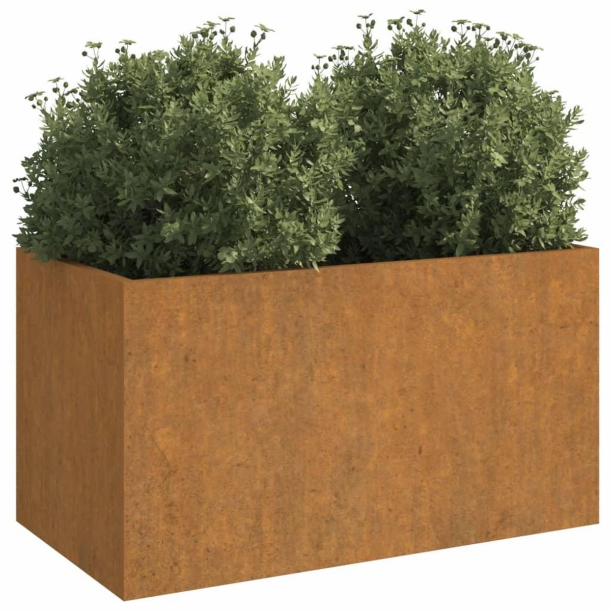 VIDAXL Jardiniere 62x40x39 cm acier corten