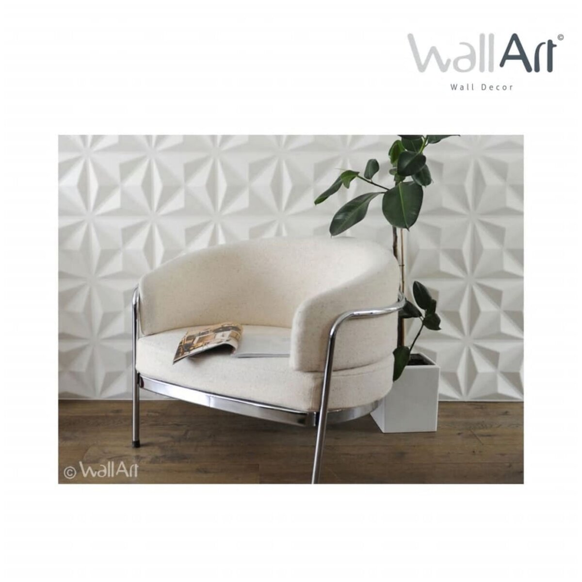 WallArt WallArt Panneaux muraux 3D Cullinans 12 pcs GA-WA17