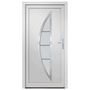 Voir la diapositive 3 : VIDAXL Porte d'entree blanc 98x190 cm PVC