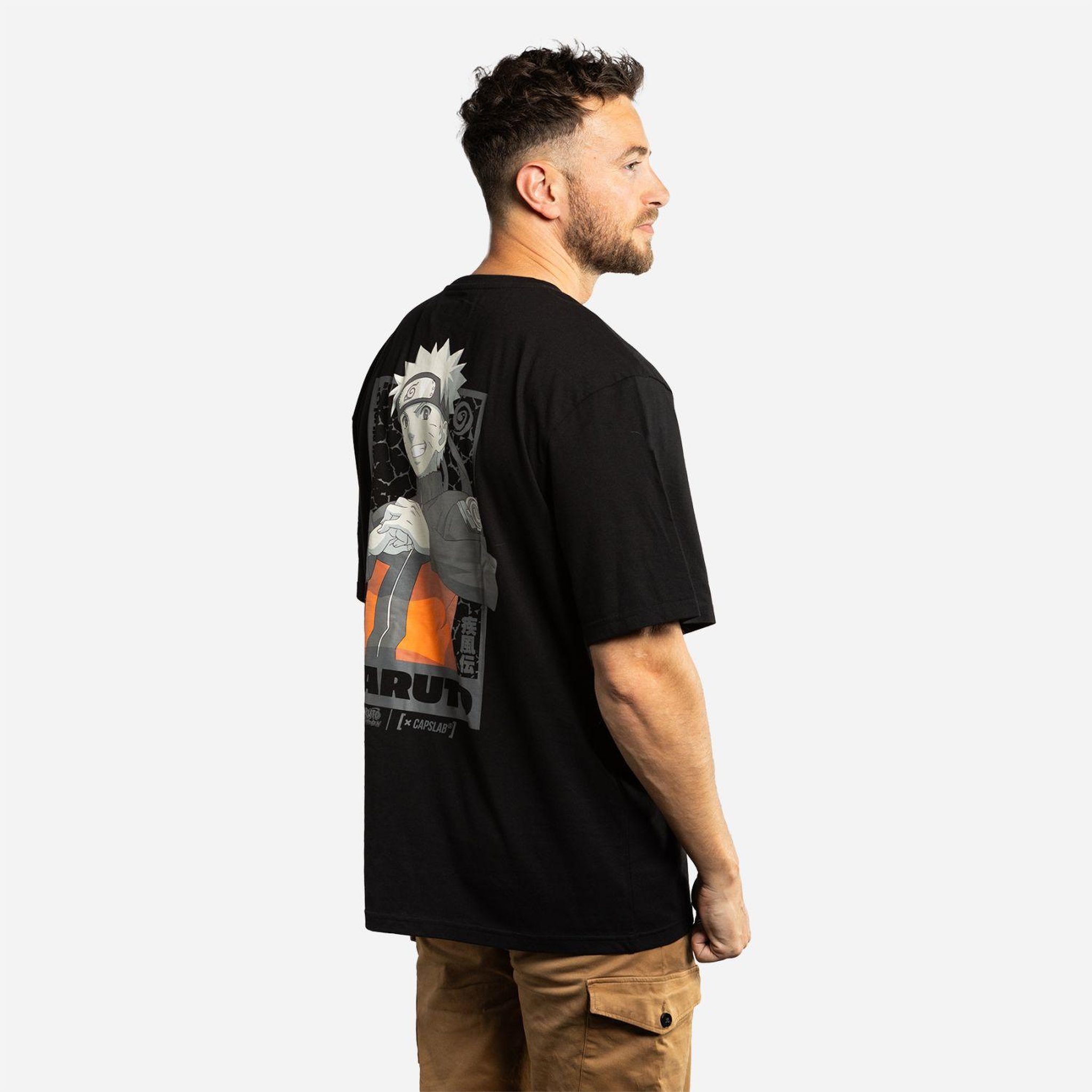 Voir la diapositive 4 : CAPSLAB T-shirt homme relax fit avec print naruto shippuden naruto