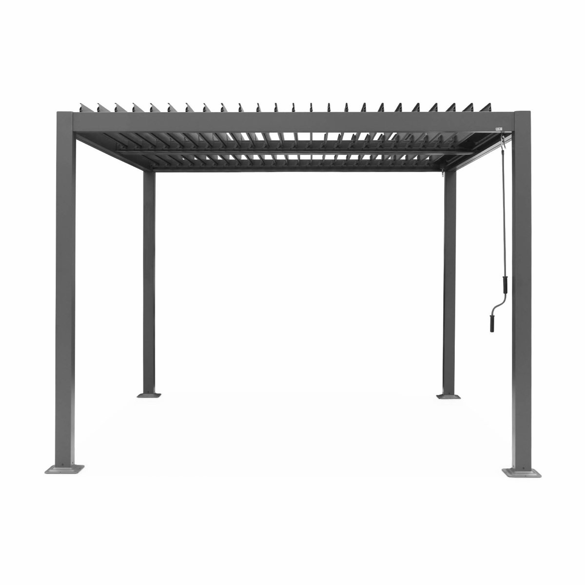SWEEEK Pergola bioclimatique aluminium et acier lames orientables 3x3m Palace