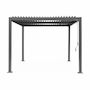 Voir la diapositive 4 : SWEEEK Pergola bioclimatique aluminium et acier lames orientables 3x3m Palace