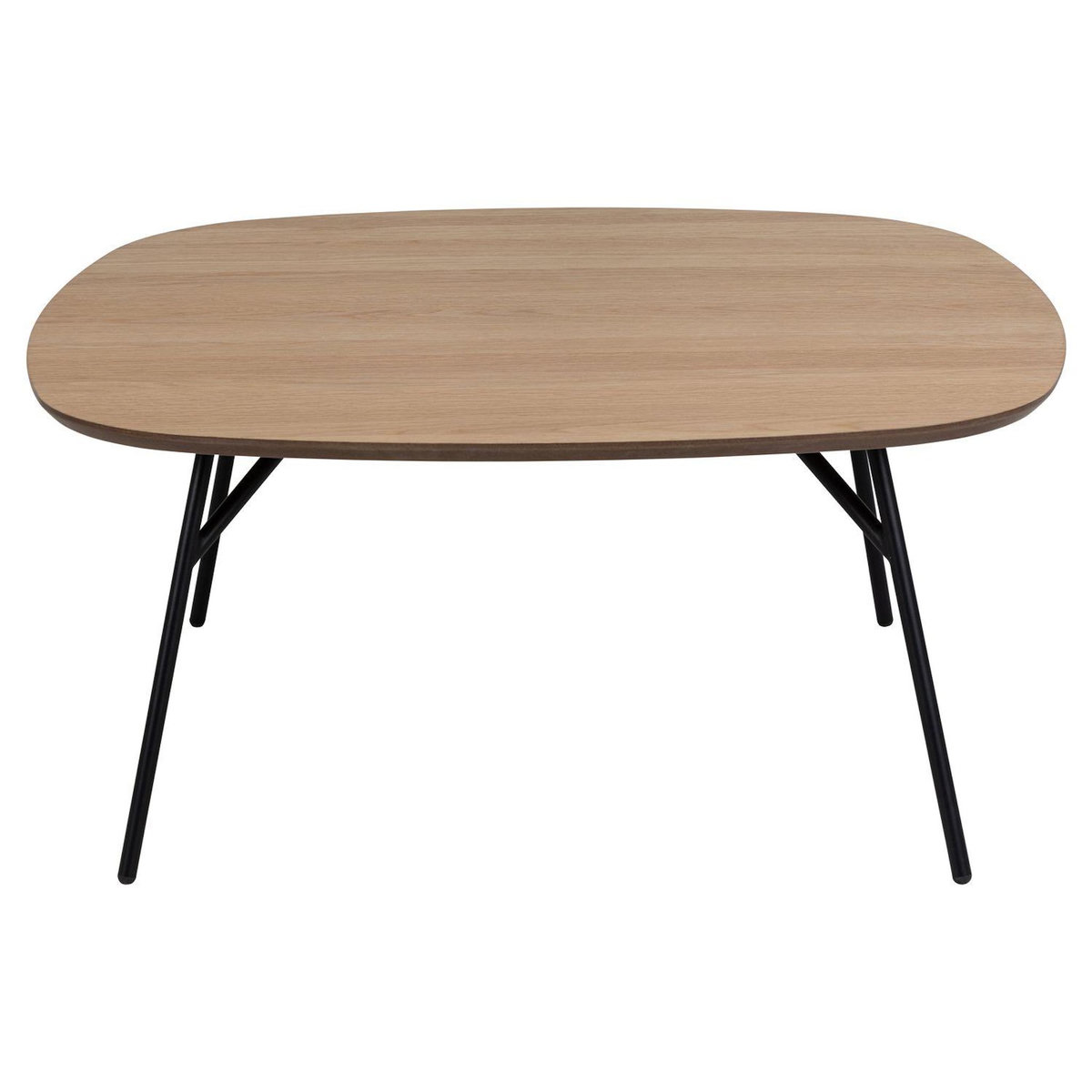 TOILINUX Table basse en bois et métal HALDOR