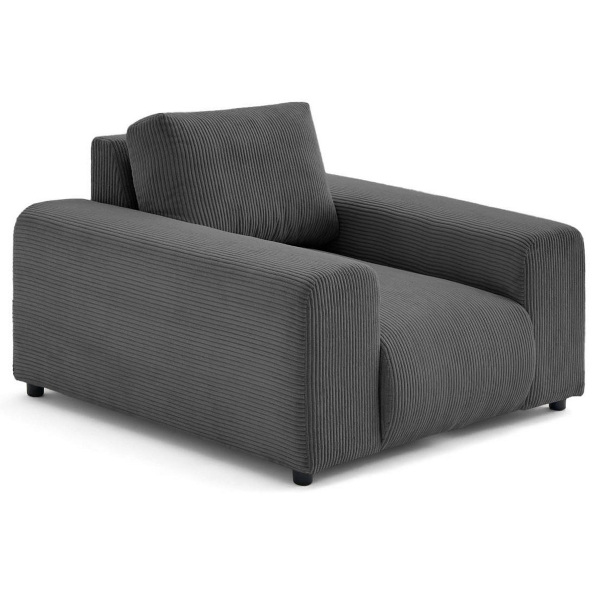 LISA DESIGN Garance - fauteuil en velours côtelé