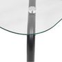 Voir la diapositive 2 : ATMOSPHERA Table Basse en Verre  Hecate  110cm Noir