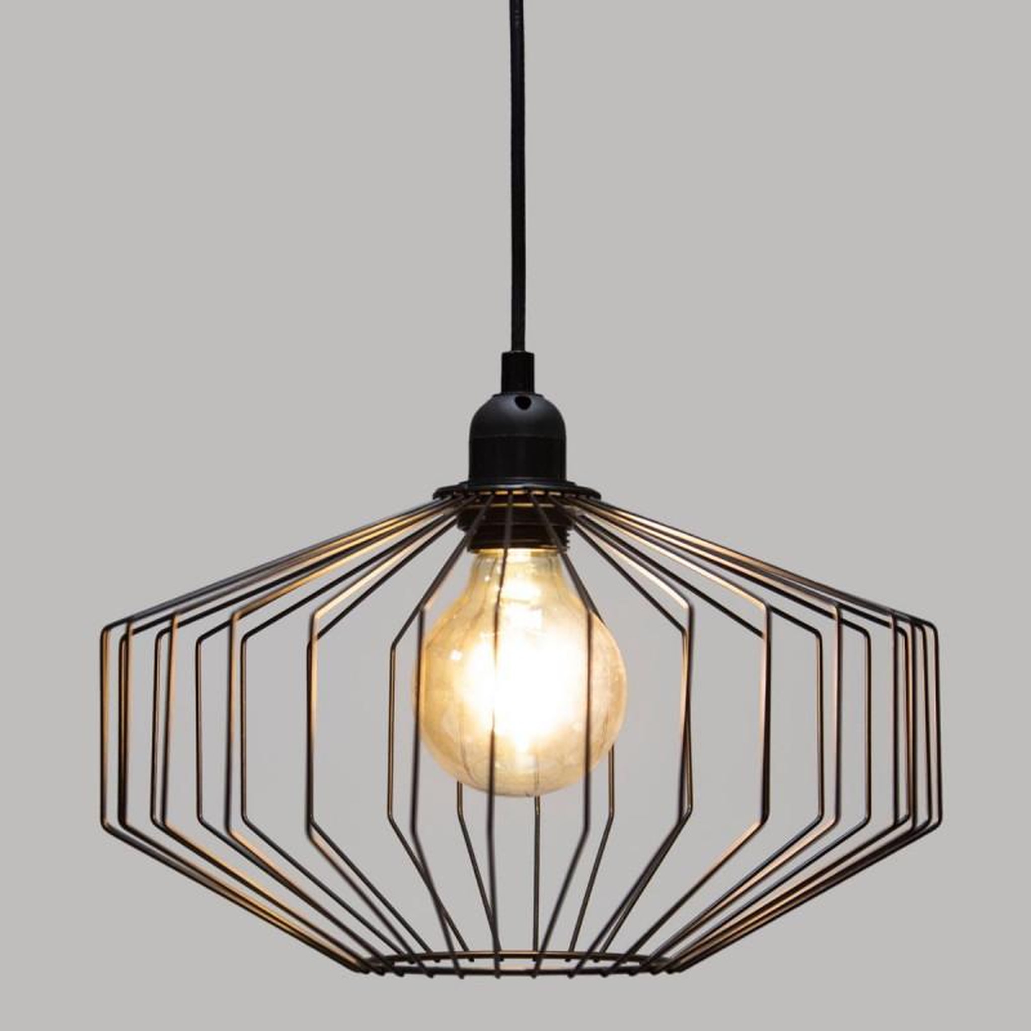 Voir la diapositive 2 : ATMOSPHERA Suspension  azur  noire en métal d30 atmosphera - noir -