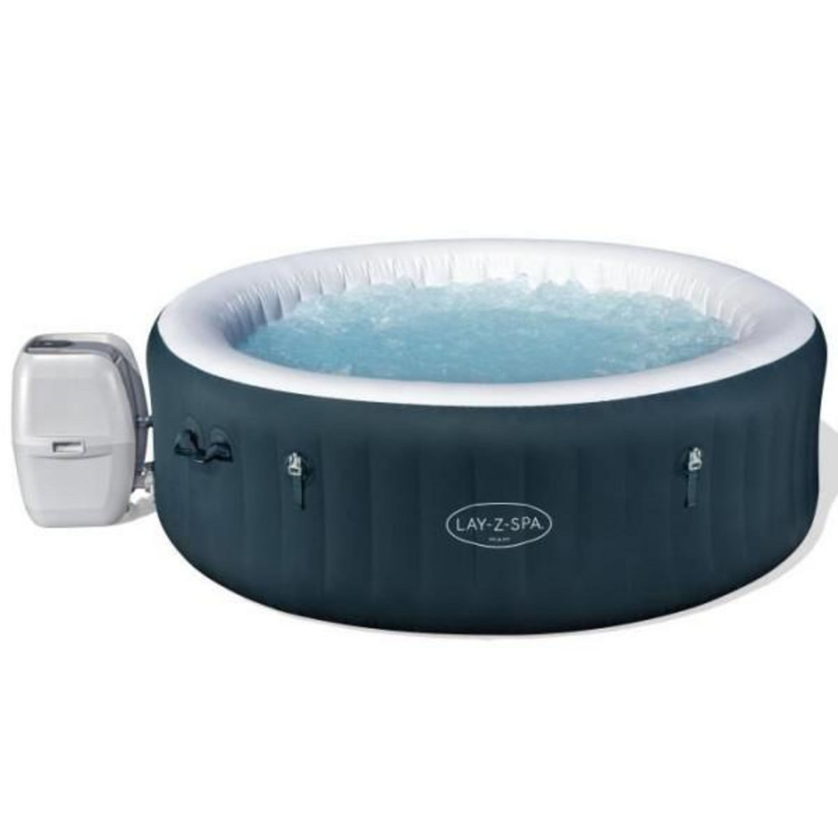 BESTWAY Spa gonflable BESTWAY - Lay-Z-Spa Miami - 140 airjets - 196 x 66 cm - 4 a 6 places - Rond (couverture, cartouche, diffuseur)