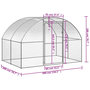 Voir la diapositive 4 : VIDAXL Poulailler d'exterieur 3x2x2 m Acier galvanise