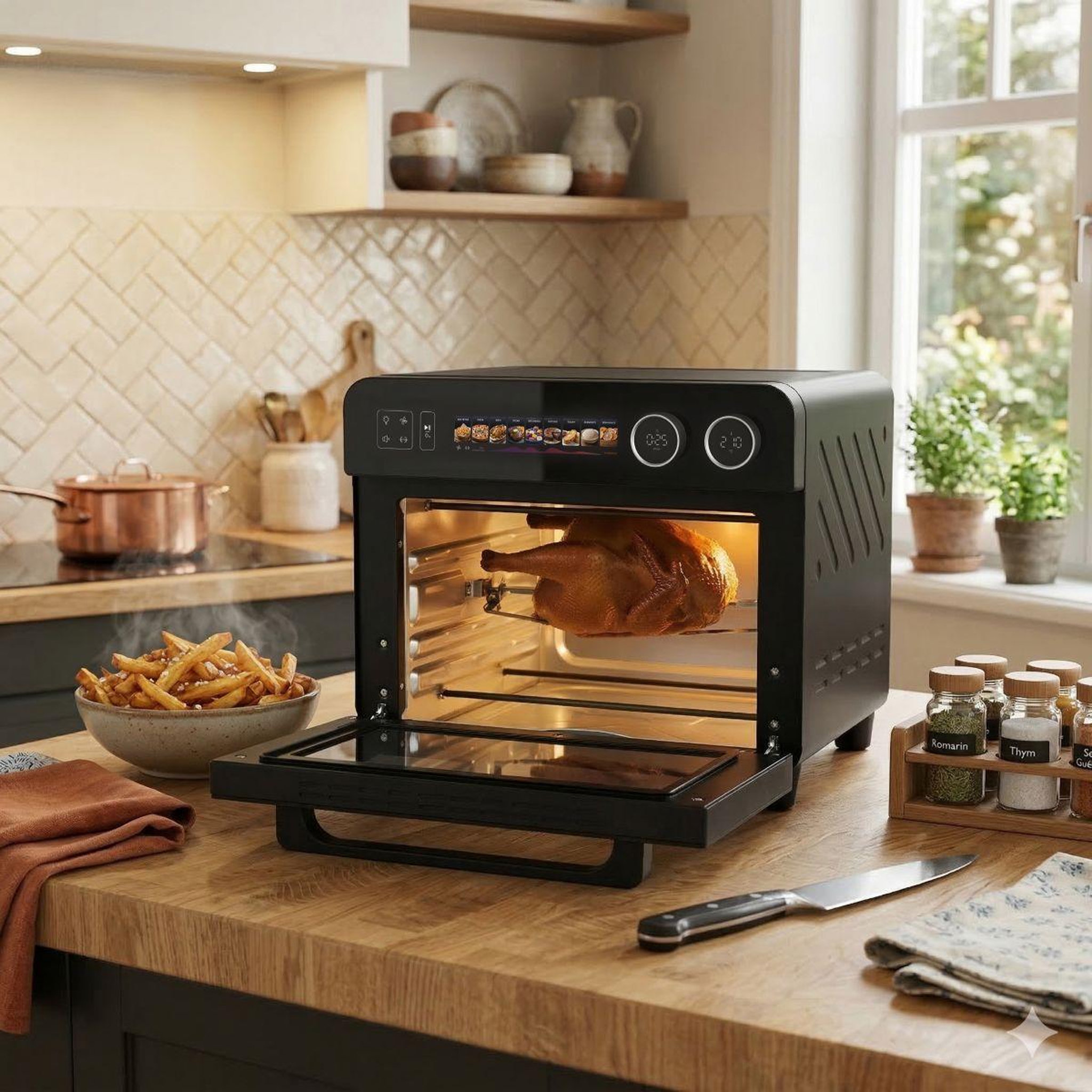 Voir la diapositive 5 : ESSENTIEL B Mini four efp251ba fonction air fryer