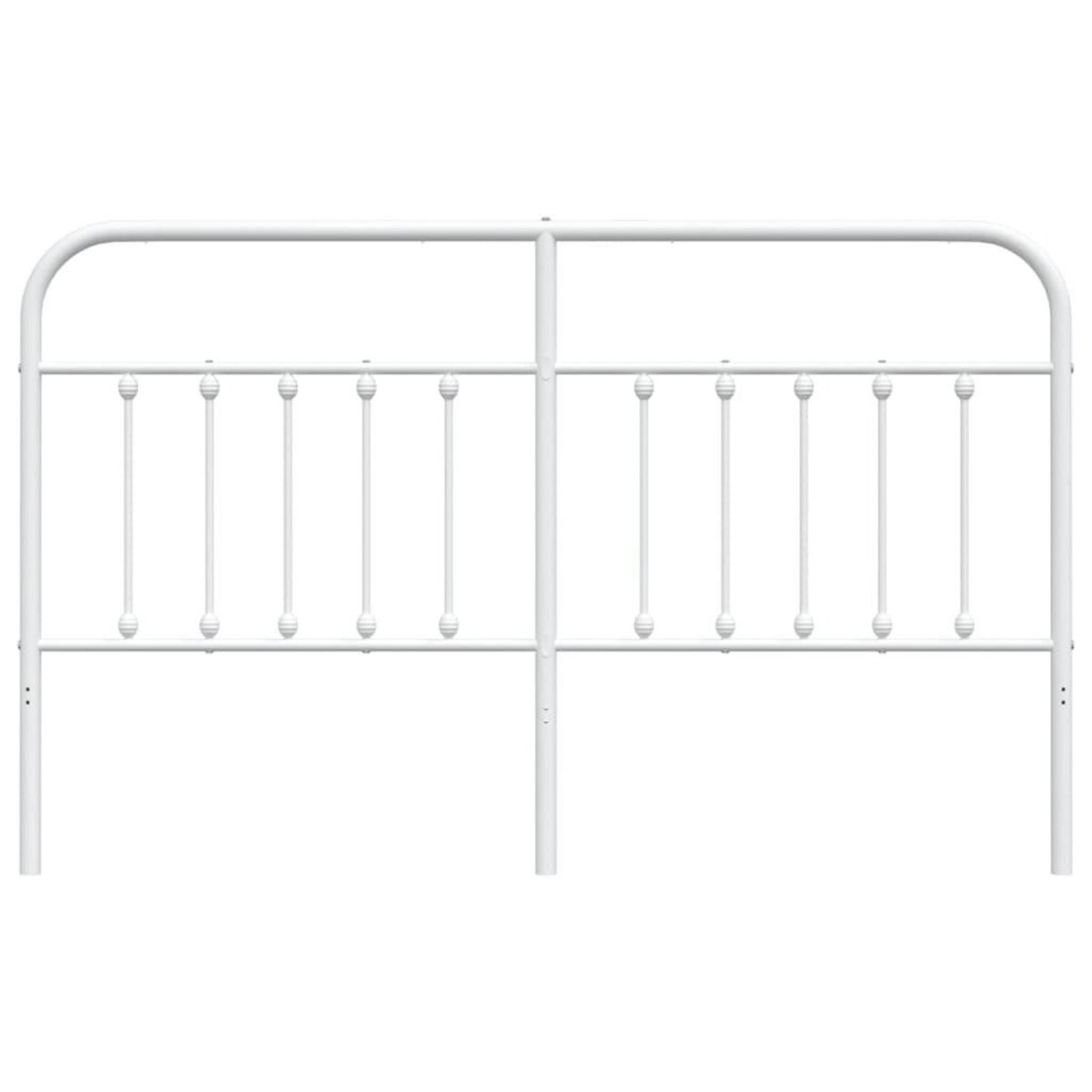 VIDAXL Tete de lit metal blanc 180 cm