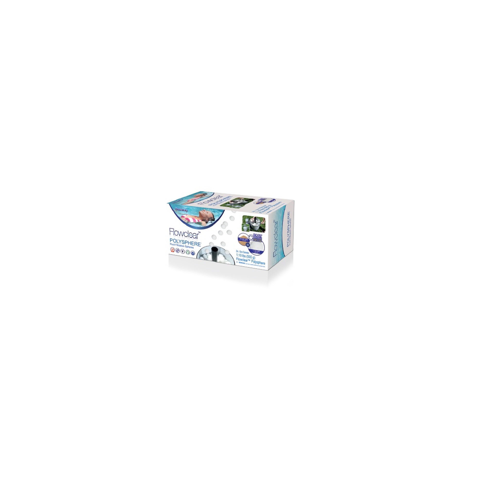 Voir la diapositive 4 : BESTWAY Flowclear&trade; Polysphère  500 gr 