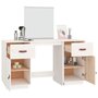 Voir la diapositive 5 : VIDAXL Ensemble de coiffeuse avec miroir Blanc Bois de pin solide