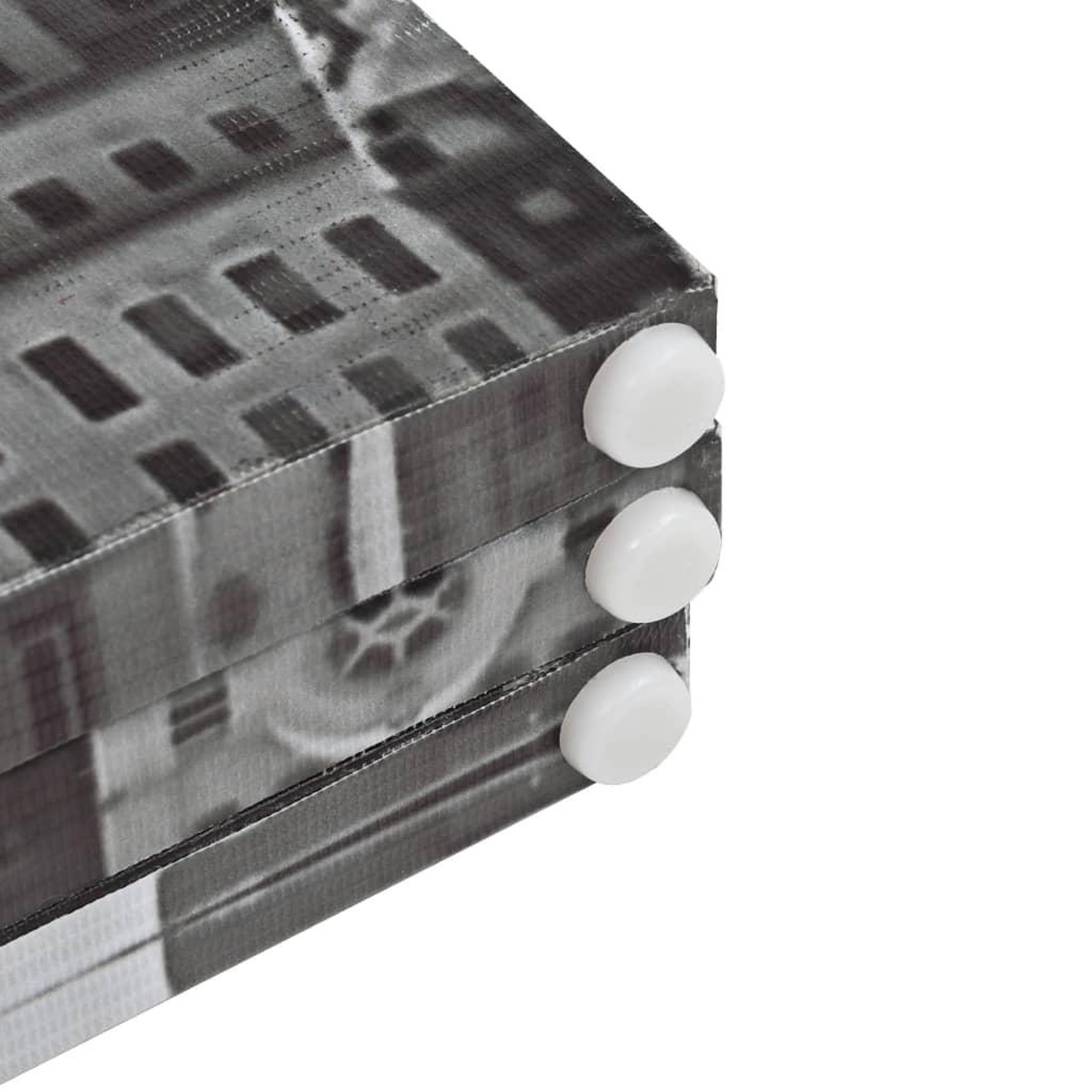 Voir la diapositive 5 : VIDAXL Cloison de separation pliable 228x170 cm New York Noir et blanc