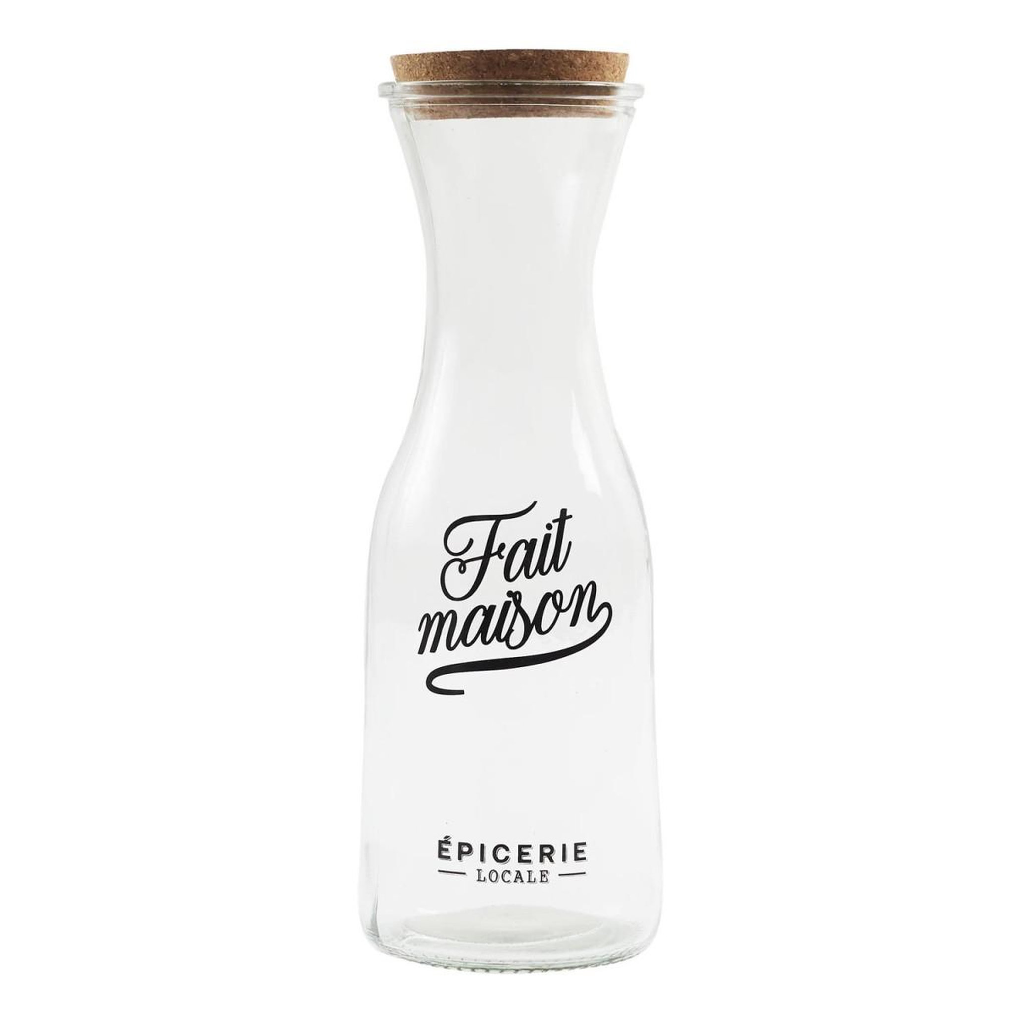 The Home Deco Factory Carafe en verre design  brooklyn  1l transparent