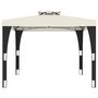 Voir la diapositive 3 : VIDAXL Tonnelle a double toit creme 2,98x2,98 m acier