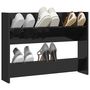 Voir la diapositive 3 : VIDAXL Armoire a chaussures murale noir brillant bois d'ingenierie