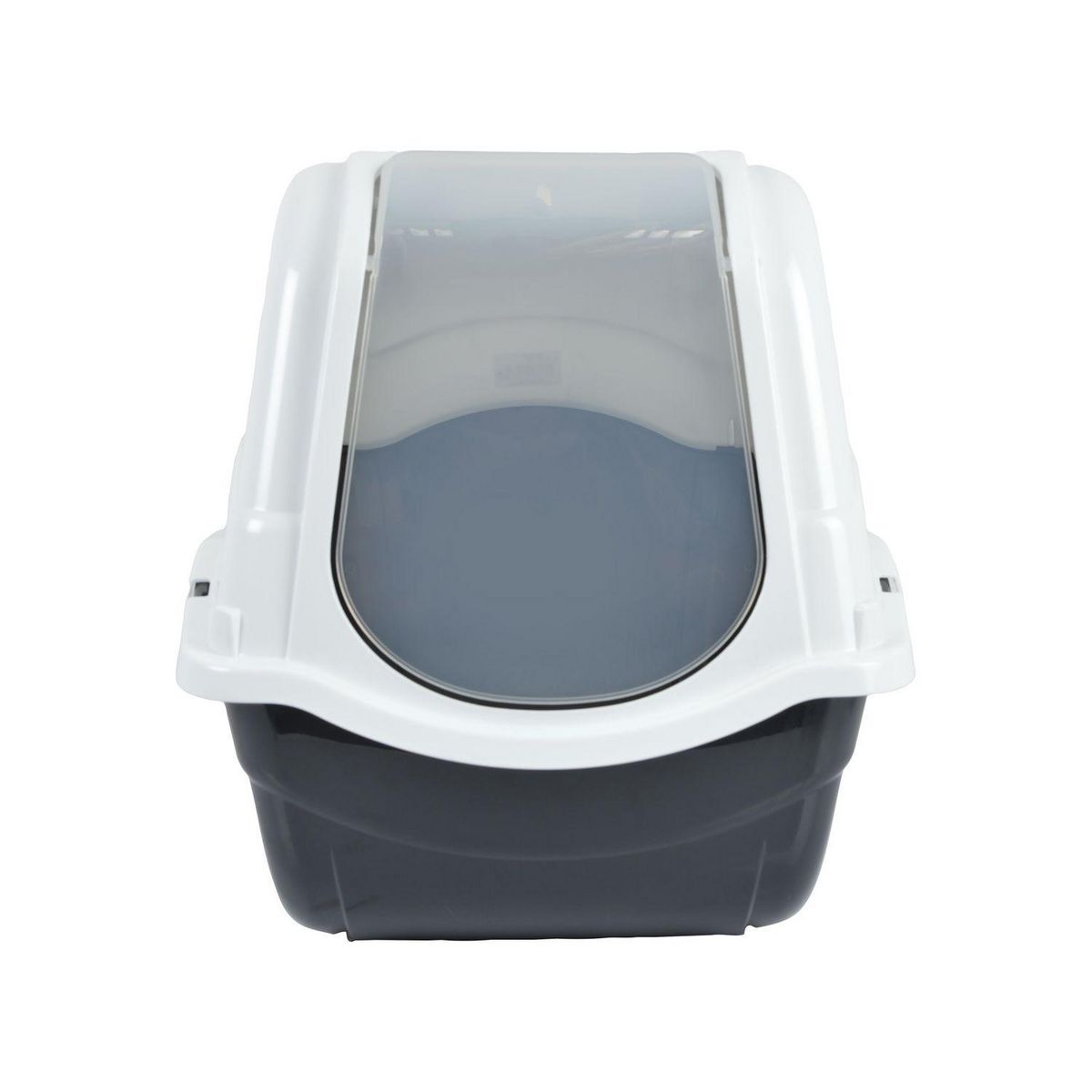 LOVE STORY Maison de toilette litière pour chat UGO - Blanc et gris anthracite