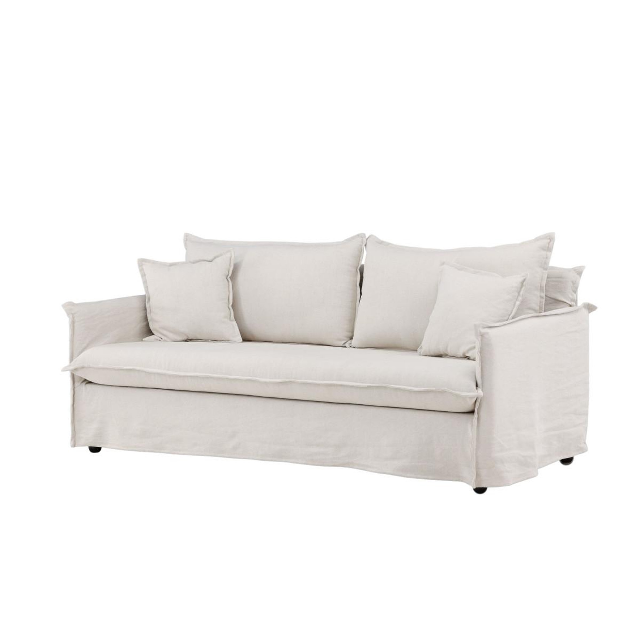 Voir la diapositive 5 : Paris Prix Canapé droit 3 places  nova  200cm beige