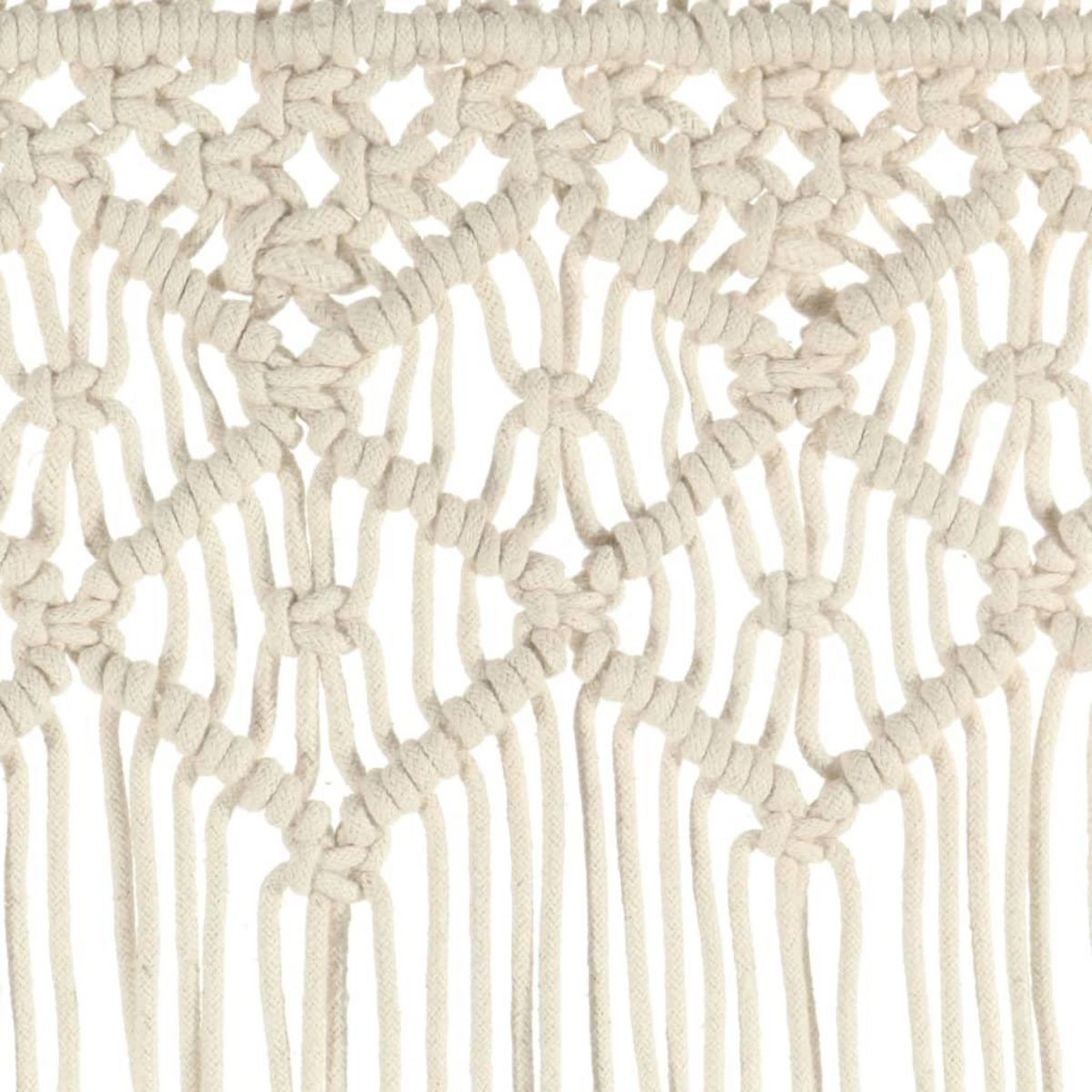 VIDAXL Rideau en macrame 140x240 cm Coton