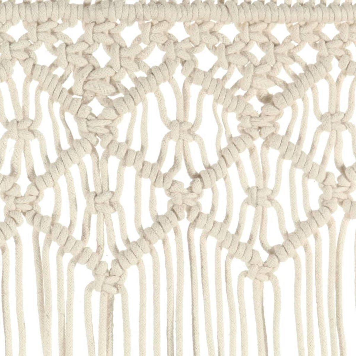 VIDAXL Rideau en macrame 140x240 cm Coton
