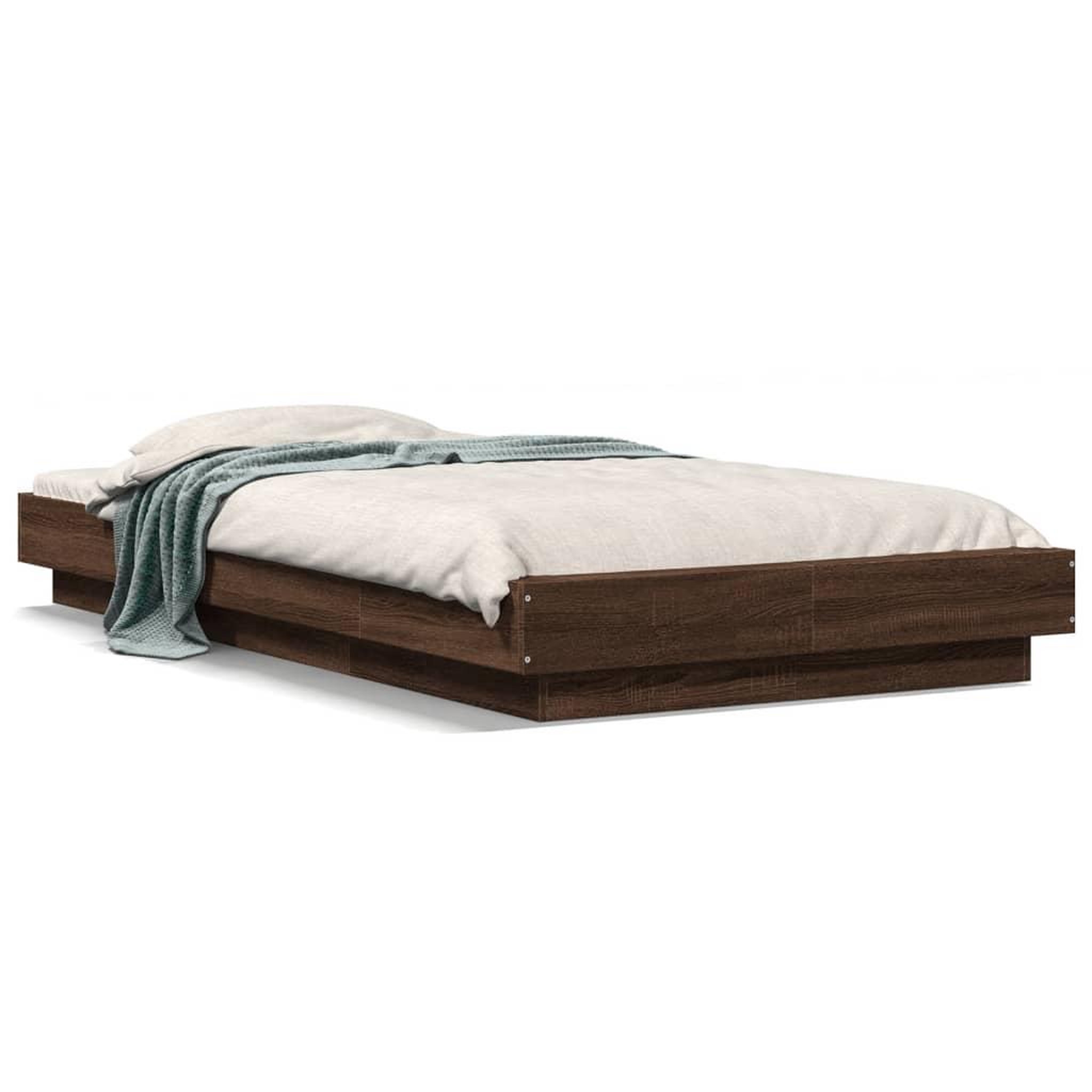 Voir la diapositive 2 : VIDAXL Cadre de lit avec lumieres LED sans matelas 90x200 cm