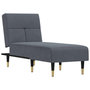 Voir la diapositive 2 : VIDAXL Chaise longue gris fonce velours