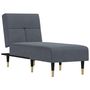 Voir la diapositive 2 : VIDAXL Chaise longue gris fonce velours