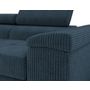 Voir la diapositive 3 : BEST MOBILIER Pablo - canapé droit 2 places avec têtières ajustables - en velours côtelé