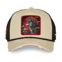 Voir la diapositive 2 : CAPSLAB Casquette trucker premium avec filet et patch Wise Wolf